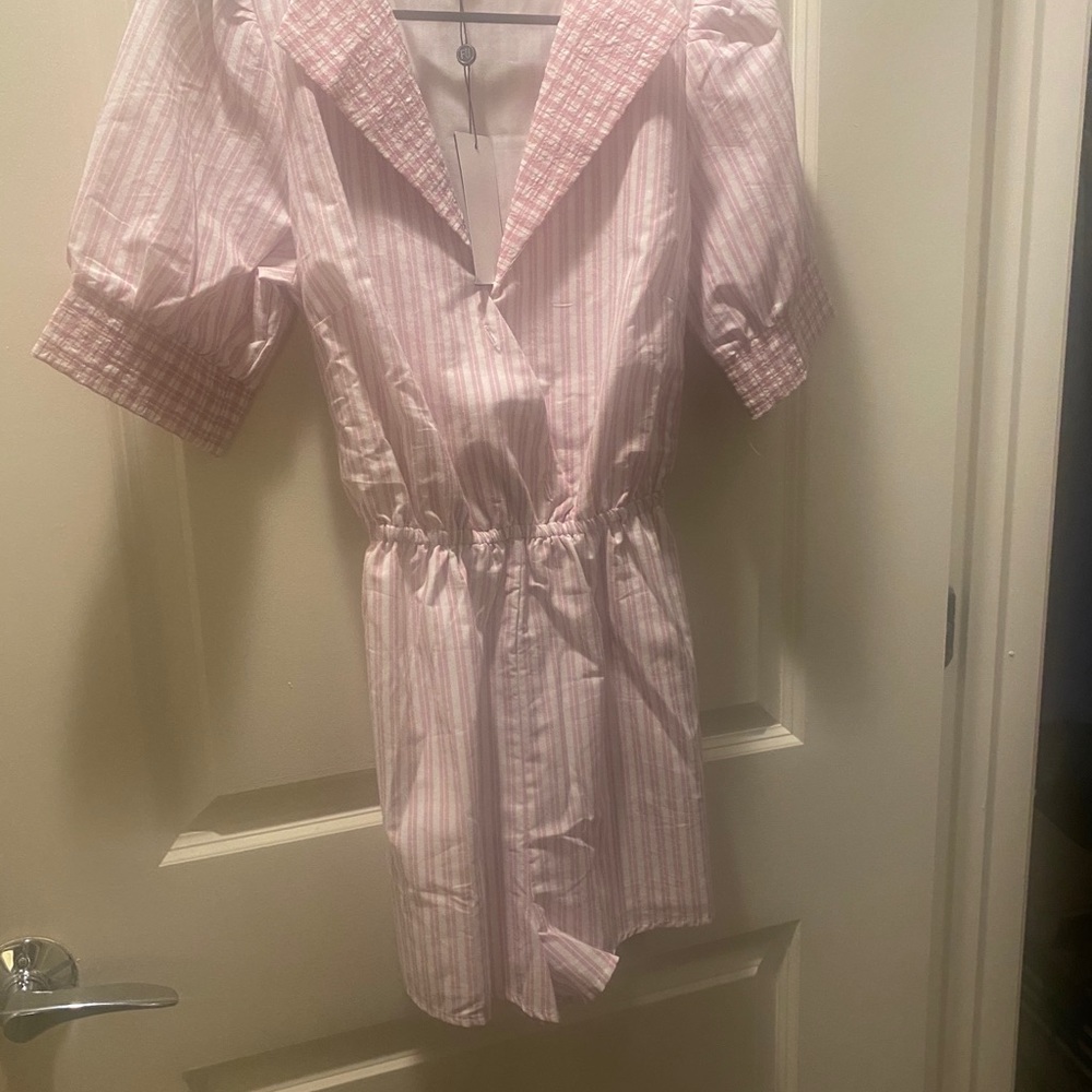 Pink and White Romper from ASOS